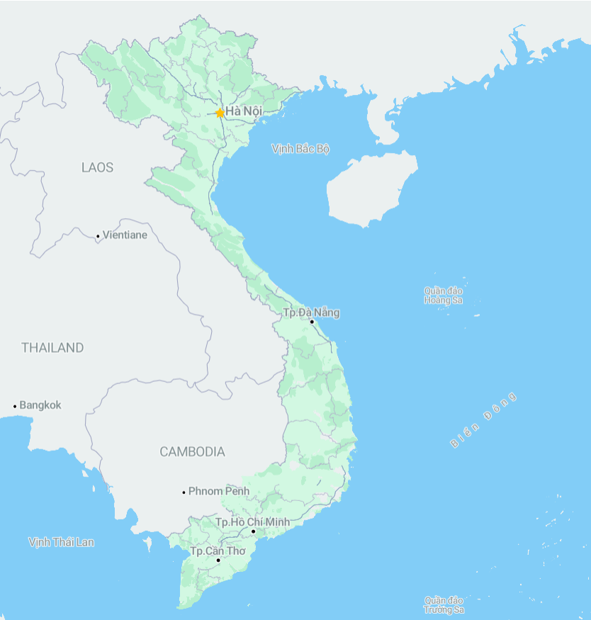 Bản đồ Việt Nam minh họa có Hoàng Sa, Trường Sa, Phú Quốc và Côn Đảo